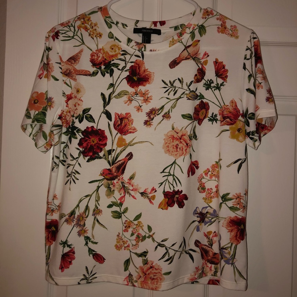 floral loose t-shirt